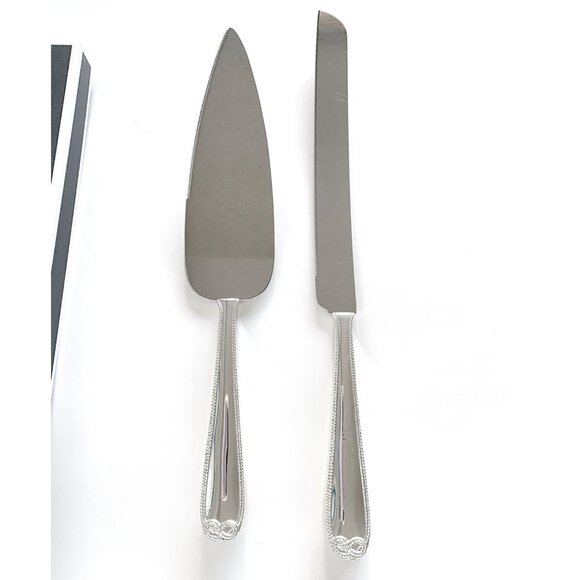 Vera Wang Wedgwood Infinity Cake Knife & Server Set - Picture 2 of 7
